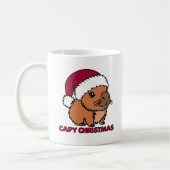 Capybara Weihnachten Kaffeetasse (Links)