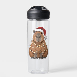 Capybara Weihnachten Matching Lustiger Santa Trinkflasche