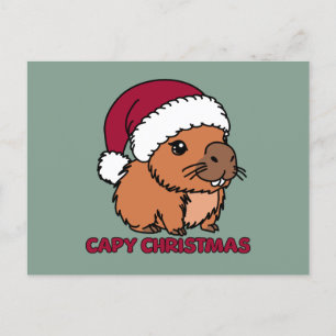 Capybara Weihnachten Postkarte