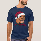 Capybara Weihnachten T-Shirt (Vorderseite)