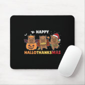 Capybara Weihnachts Halloween Kostüm Happy Halloth Mousepad (Mit Mouse)