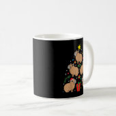 Capybara Weihnachts-Ornament Baum Vater Mama Gif Kaffeetasse (VorderseiteRechts)