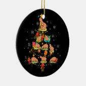 Capybara Weihnachtsbaum Frohe Weihnachtstierzoo Keramik Ornament (Rechts)