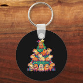 Capybara Weihnachtsbaum Funny Capybara Schlüsselanhänger (Vorderseite)