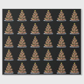 Capybara Weihnachtsbaum Geschenk Funny Xmas Capy Geschenkpapier (Flach)