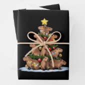 Capybara Weihnachtsbaum Geschenk Funny Xmas Capy Geschenkpapier Set (Beispiel)