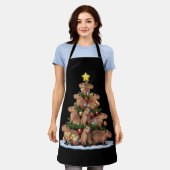 Capybara Weihnachtsbaum Geschenk Funny Xmas Capy Schürze (Getragen)