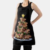 Capybara Weihnachtsbaum Geschenk Funny Xmas Capy Schürze (InSitu)