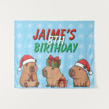 Capybara-Weihnachtsfeier Geburtstag