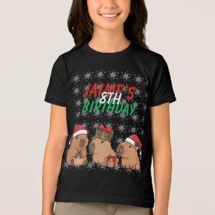 Capybara Weihnachtsfeiertag Geburtstag Tri-Blend Shirt