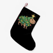 Capybara Weihnachtsgeschenke Capy Funny Weihnachts Kleiner Weihnachtsstrumpf (Vorderansicht (hängend))