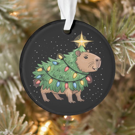 Capybara Weihnachtsgeschenke Capy Funny Weihnachts Ornament (Baum)