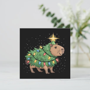Capybara-Weihnachtsgeschenke Capy Lustiger Xmas-Ba Feiertagskarte