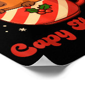 Capybara-Weihnachtshemd, Lustige Capy-Feiertage Poster (Ecke)