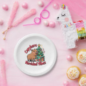 Capybara-Weihnachtsstimmung Feiertags-Humor Pappteller (Party)