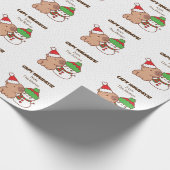 Capybara Weihnachtswrapping Papers - Niedlich Funn Geschenkpapier (Ecke)