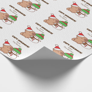 Capybara Weihnachtswrapping Papers - Niedlich Funn Geschenkpapier