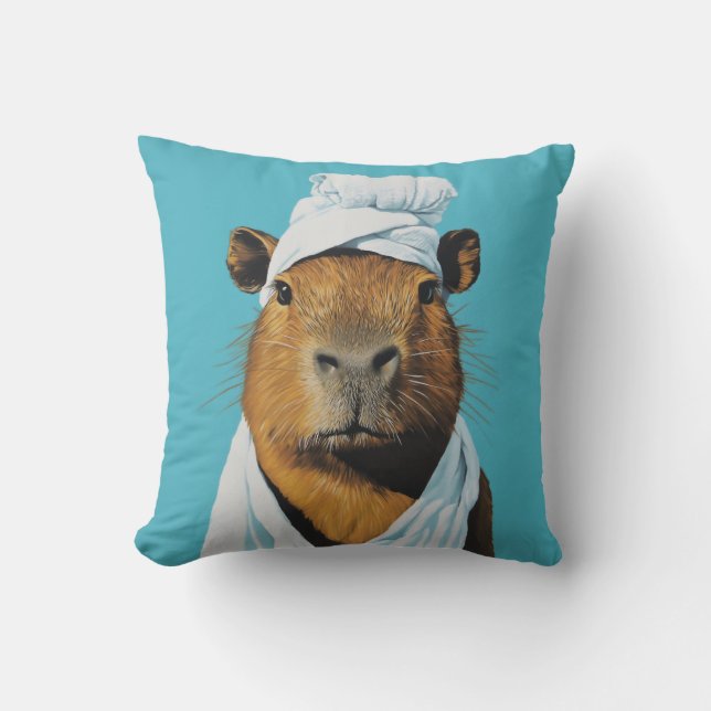 Capybara Wellness-Center Day Kissen (Vorderseite)