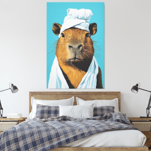 Capybara Wellness-Center Day Leinwanddruck (Insitu (Schlafzimmer))