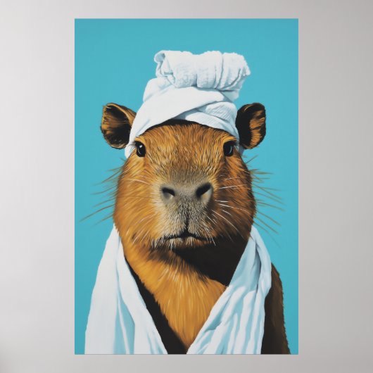 Capybara Wellness-Center Day Poster (Vorne)