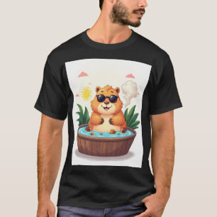 Capybara Whirlpool-Entspannung Spa-Tag Chill Vibes T-Shirt