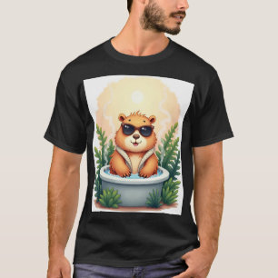 Capybara Whirlpool-Entspannungsaufkleber - Chill-V T-Shirt