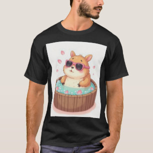 Capybara Whirlpool-Relaxation Aufkleber Capybara V T-Shirt