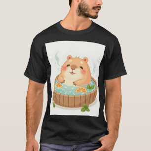 Capybara Whirlpool-Relaxation Stressabbau-Aufklebe T-Shirt