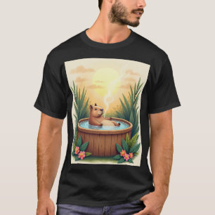 Capybara Whirlpool Spa Tag Entspannung Tropische P T-Shirt
