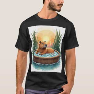 Capybara Whirlpoolentspannung Zen Chill Vibes Lust T-Shirt