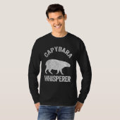 Capybara Whisperer Capybara Zitat T-Shirt (Vorne ganz)