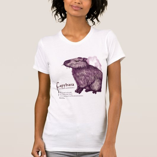 capybara - wine T-Shirt (Vorderseite)
