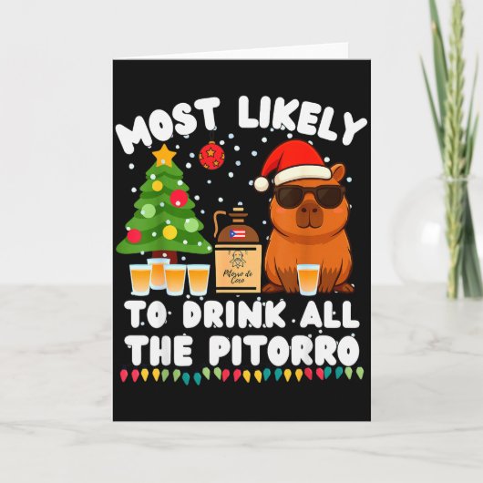 Capybara wird wahrscheinlich den ganzen Pitorro tr Karte (Vorderseite)