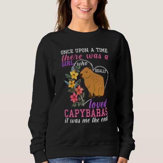 Capybara Women Love Capybara Sweatshirt (Vorderseite)