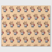 Capybara Wrapping Paper | Fun und Whimsical Geschenkpapier (Flach)