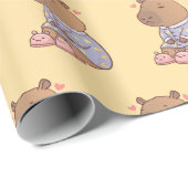 Capybara Wrapping Paper | Fun und Whimsical Geschenkpapier (Rolleneckpunkt)