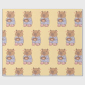 Capybara Wrapping Paper | Fun und Whimsical Geschenkpapier (Flach)