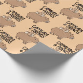 Capybara Wrapping Paper | Fun und Whimsical Geschenkpapier (Ecke)