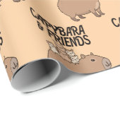 Capybara Wrapping Paper | Fun und Whimsical Geschenkpapier (Rolleneckpunkt)
