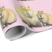 Capybara Wrapping Paper Geschenkpapier (Rolleneckpunkt)