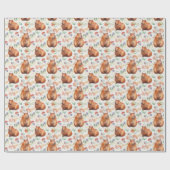 Capybara Wrapping Paper Geschenkpapier (Flach)