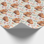 Capybara Wrapping Paper Geschenkpapier (Ecke)