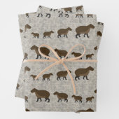 Capybara Wrapping Paper Sheets Geschenkpapier Set (Beispiel)