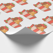 Capybara Wrapping Paper | Süße Tier Gift Wrap Geschenkpapier (Ecke)