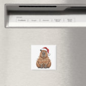 Capybara Xmas Matching Funny Santa Magnet (In Situ (Geschirrspüler))