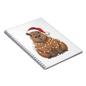 Capybara Xmas Matching Funny Santa Notizblock (Rechte Seite)