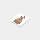 Capybara Xmas Matching Funny Santa Post-it Klebezettel (angewinkelt)