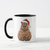 Capybara Xmas Matching Funny Santa Tasse (Links)