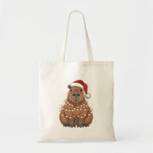 Capybara Xmas Matching Funny Santa Tragetasche (Vorne)
