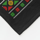 Capybara Xmas Pajamas Ugly Santa Riding Capybara C Fleecedecke (Ecke)